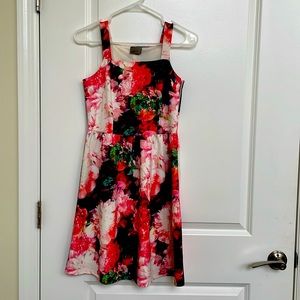 Pink floral dress